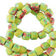 Polymer beads 6mm - Lime green